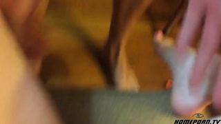 Любительский секс на четвереньках с миловидной особой поздним вечером