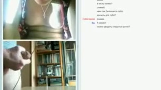 Пацан показал свой огромный болт милой собеседнице в чате