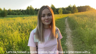 Лесничий трахнул чужую жену, потерявшую своего дорогого в лесу