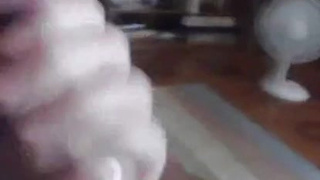 Милаха дома ласкает пенис своему дорогому парню