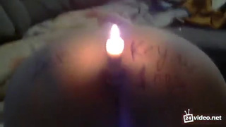 Свечка в попочку довольной жены зашла, как по маслу